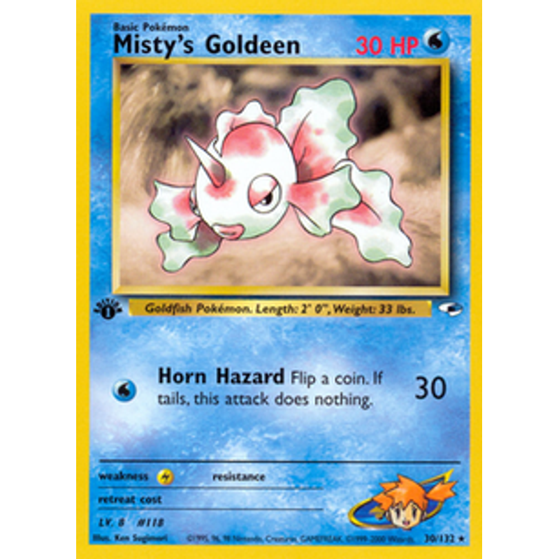 Misty's Goldeen (30) - Gym Heroes (1st edition)