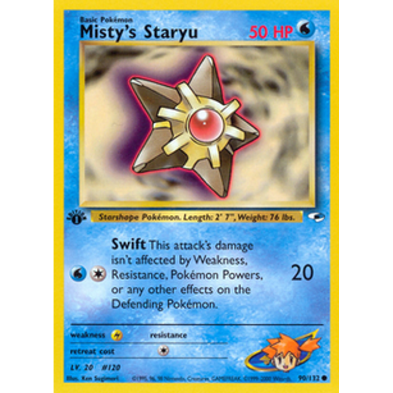 Misty's Staryu - Gym Heroes (1st edition)