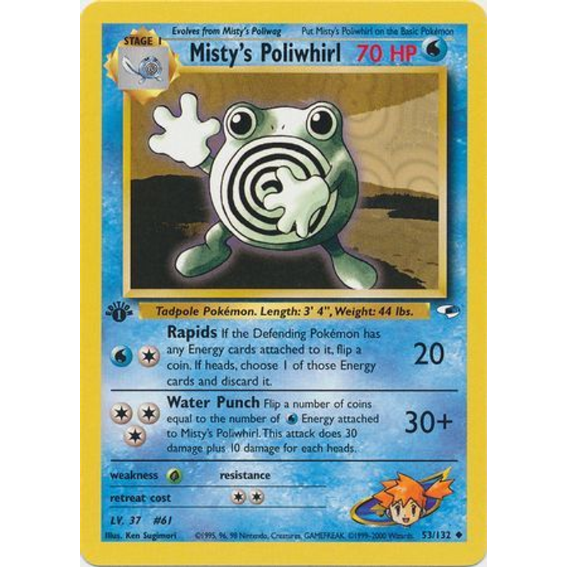 Misty's Poliwhirl - Gym Heroes (1st edition)