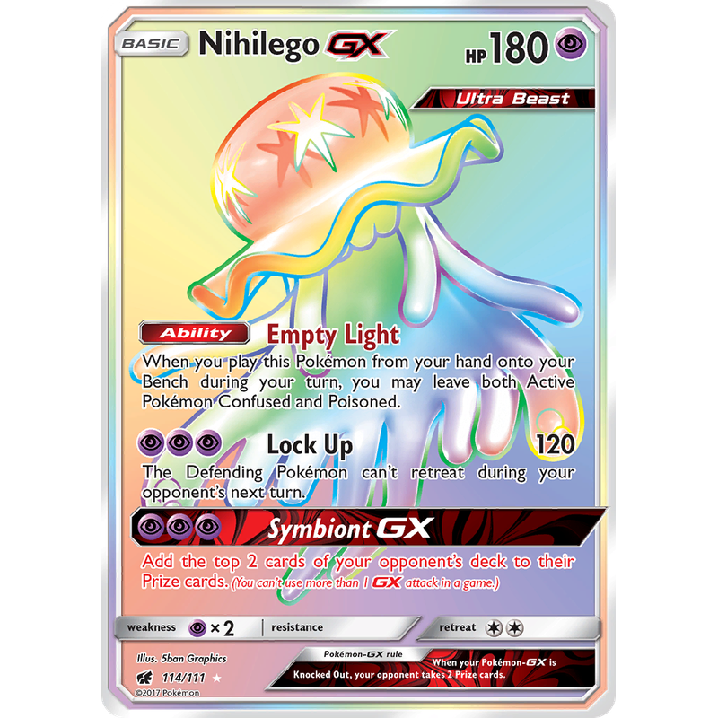 Verified Nihilego-GX - Crimson Invasion by Pokemon Cards