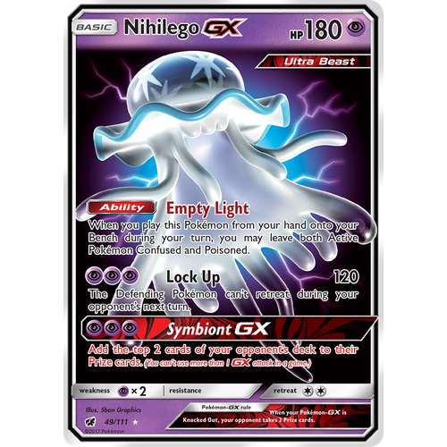 Verified Nihilego-GX - Crimson Invasion by Pokemon Cards