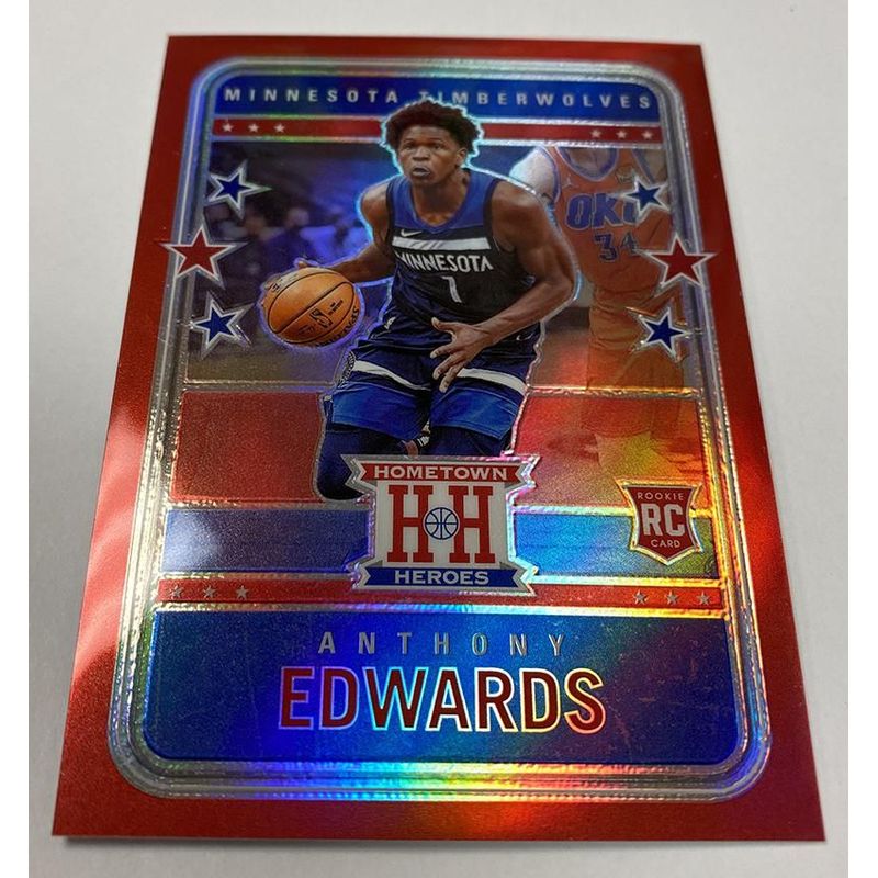 Anthony Edwards - 2020 Panini Chronicles Hometown Heroes Optic (Red)