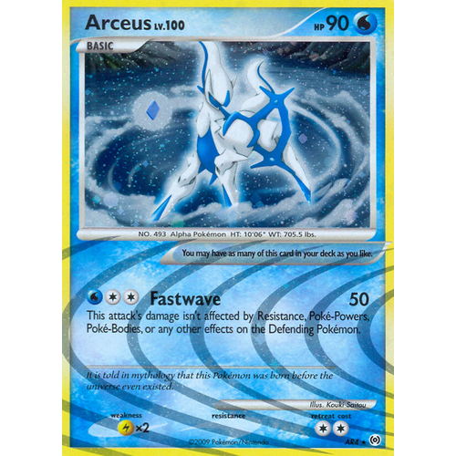 arceus card water