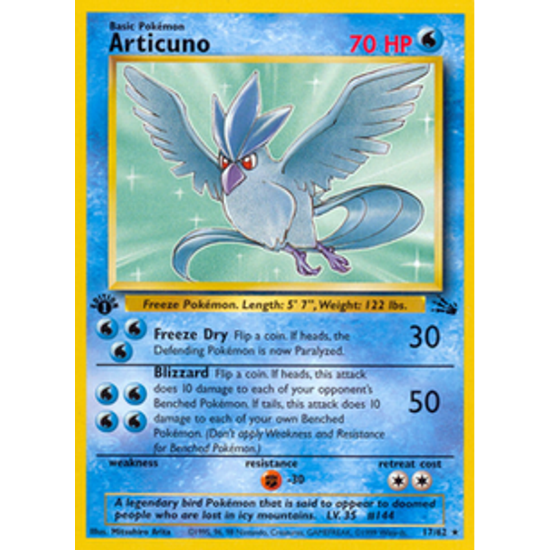 Articuno (17) - Fossil (1st edition)