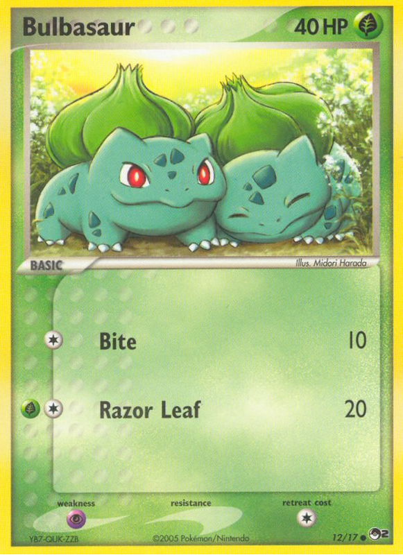 Verified Bulbasaur - POP Series 2 by Pokemon Cards