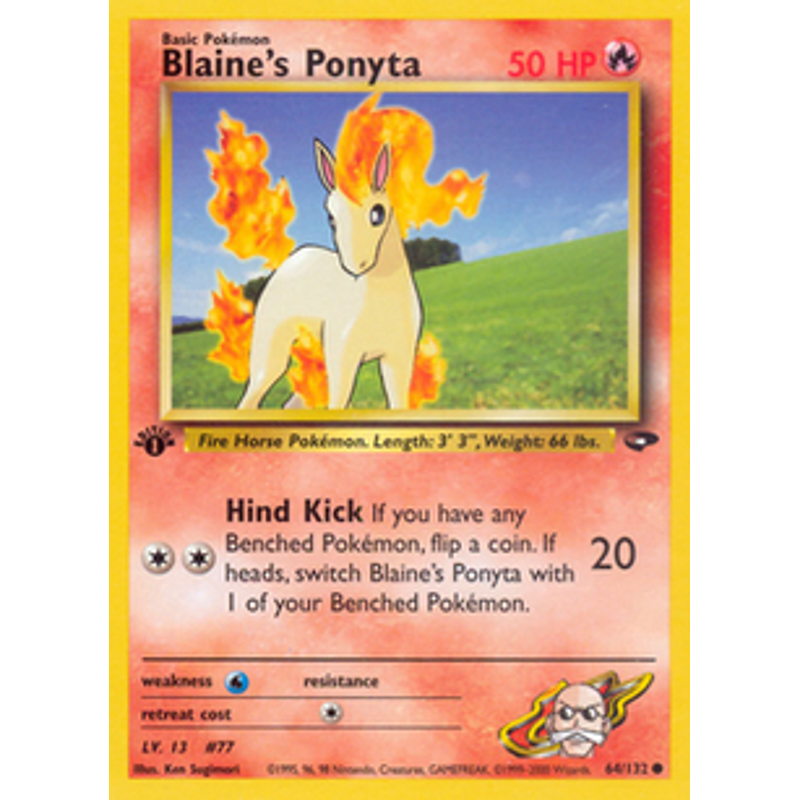 Blaine's Ponyta - Gym Challenge (1st edition)