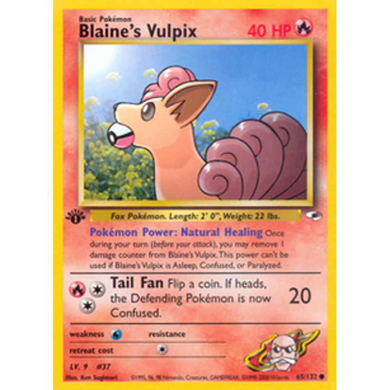 Blaine's Vulpix - Gym Heroes (1st edition)