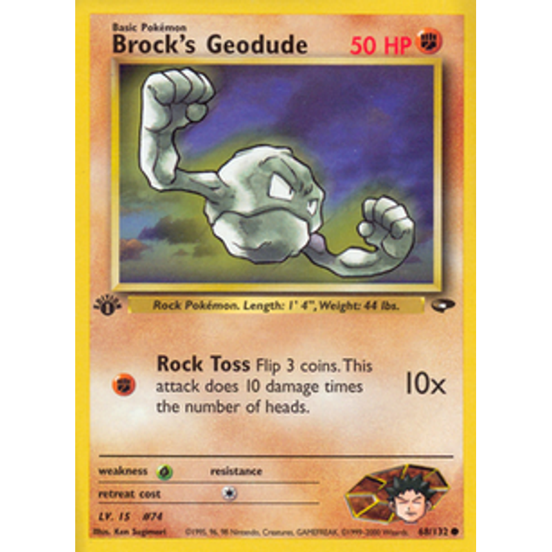 Brock's Geodude - Gym Challenge (1st edition)