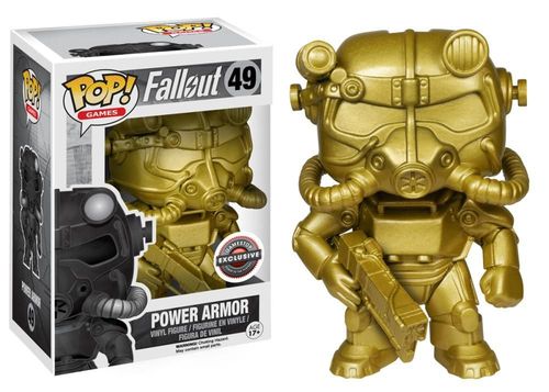 gold power armor funko pop