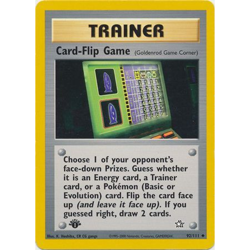 Card-Flip Game - Neo Genesis (1st edition)