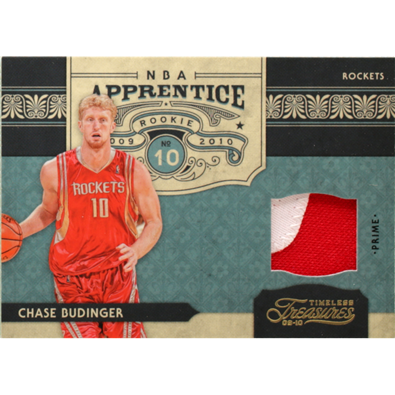 Chase Budinger - 2009-10 Panini Timeless Treasures NBA Apprentice Materials Prime