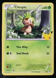 Verified Chespin Mcdonald S 25th Anniversary Pokemon Cards Whatnot