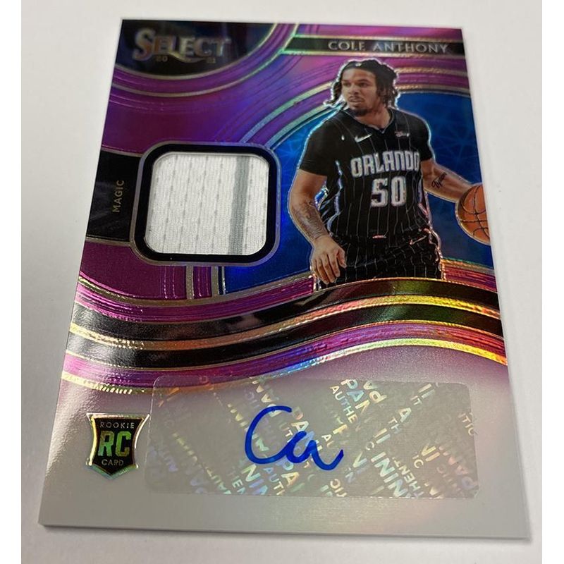 Cole Anthony - 2020 Panini Select Rookie Jersey Autographs Checklist (Purple)