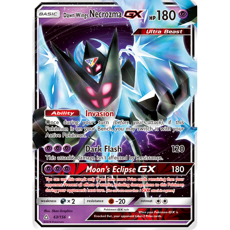 Verified Dawn Wings Necrozma-GX - Ultra Prism Pokemon Cards | Whatnot