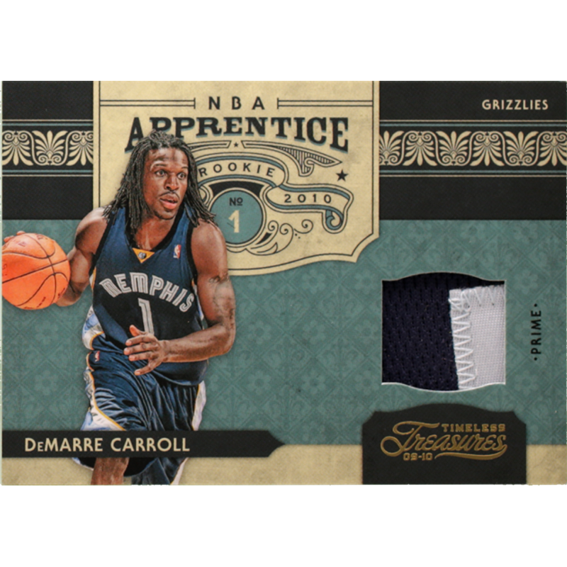 DeMarre Carroll - 2009-10 Panini Timeless Treasures NBA Apprentice Materials Prime