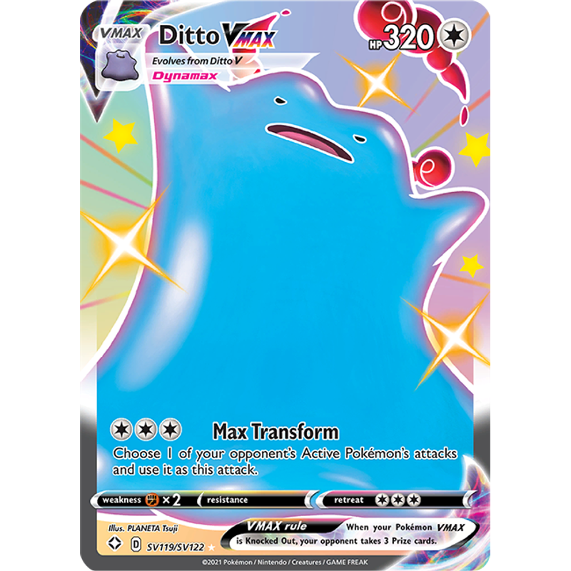 Verified Ditto Vmax Shiny Vault Shining Fates Pokemon Cards Whatnot