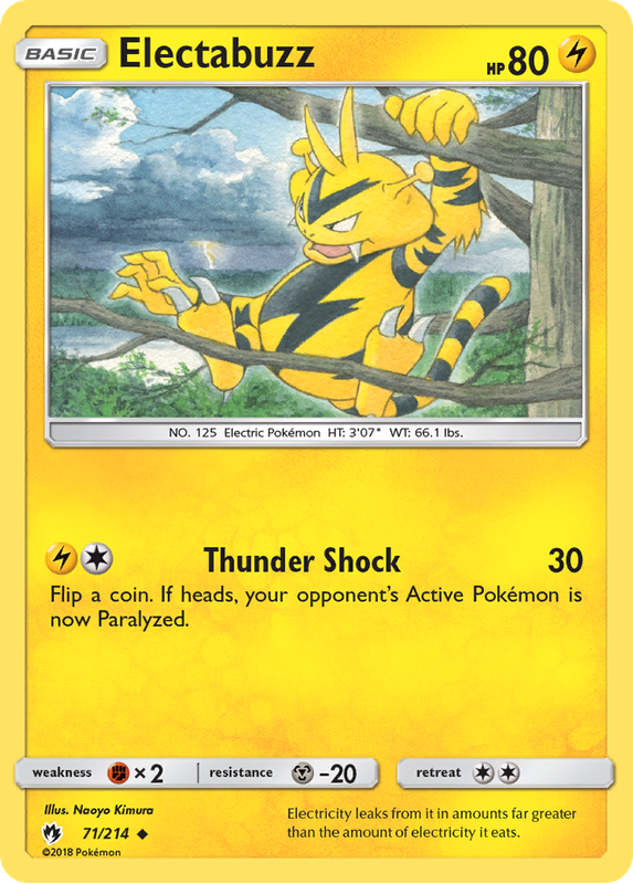 Verified Electabuzz Lost Thunder Pokemon Cards Whatnot