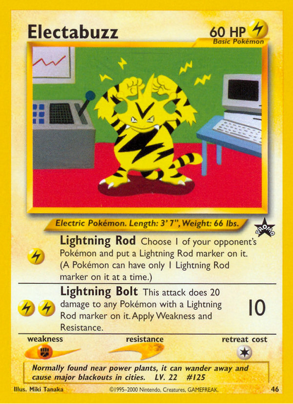 Verified Electabuzz Wizards Black Star Promos Pokemon Cards Whatnot