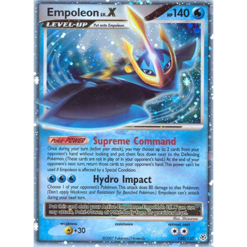 Pokemon TCG - Rare Empoleon Lv. X Diamond & Pearl Holographic Card