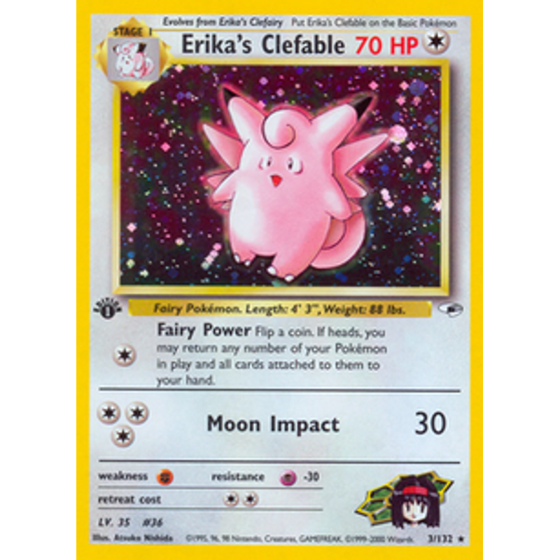 Erika's Clefable - Gym Heroes (1st edition)