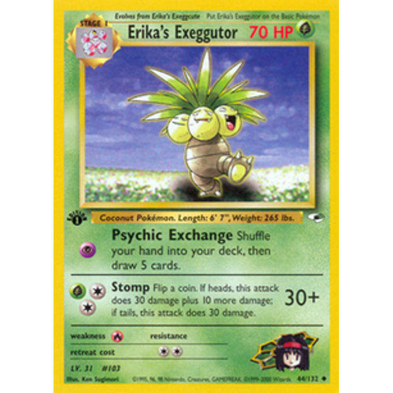 Erika's Exeggutor - Gym Heroes (1st edition)