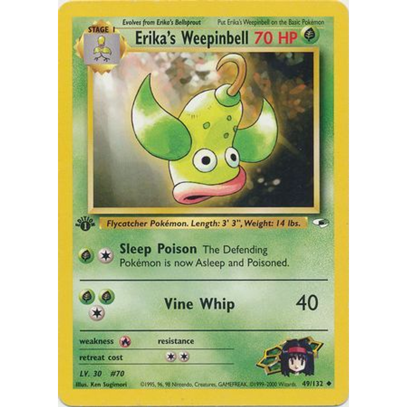 Erika's Weepinbell (49) - Gym Heroes (1st edition)
