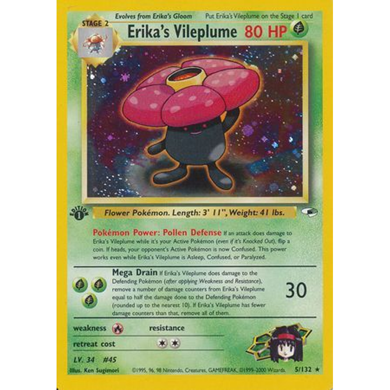 Erika's Vileplume - Gym Heroes (1st edition)