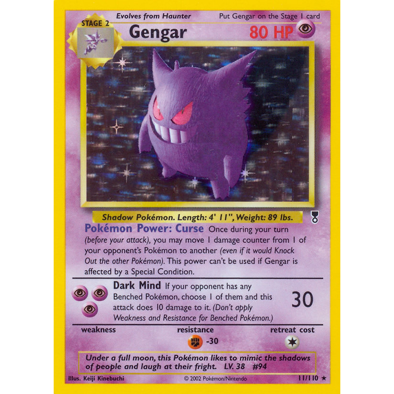 Gengar - Pokémon TCG - Psychic/Dark Type