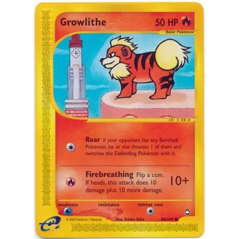 Growlithe (80) - Aquapolis