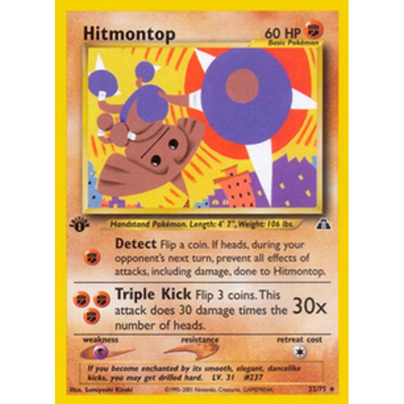 Hitmontop (22) - Neo Discovery (1st edition)