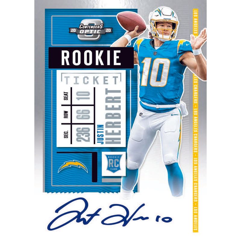 Justin Herbert - 2020 Panini Contenders (Clear Ticket - Autographed)