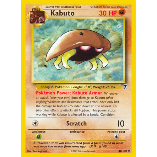 Verified Kabuto - Legendary Collection Pokemon Cards | Whatnot