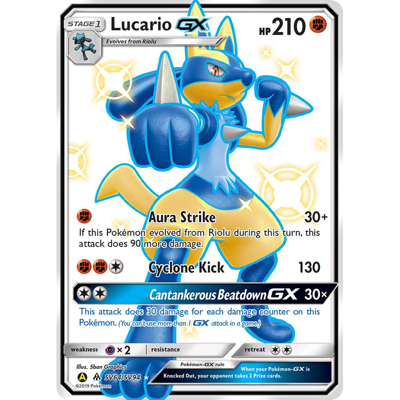 Verified Lucario-GX - Shiny Vault by Pokemon Cards