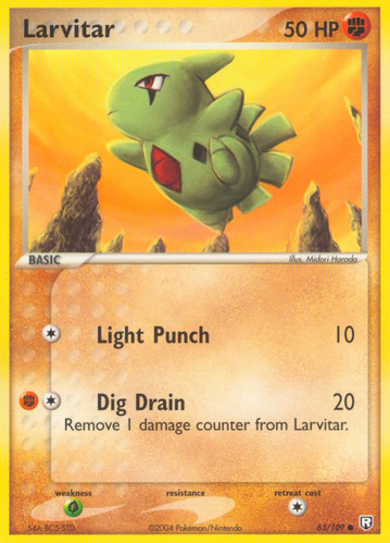Verified Larvitar - Team Rocket Returns Pokemon Cards ...