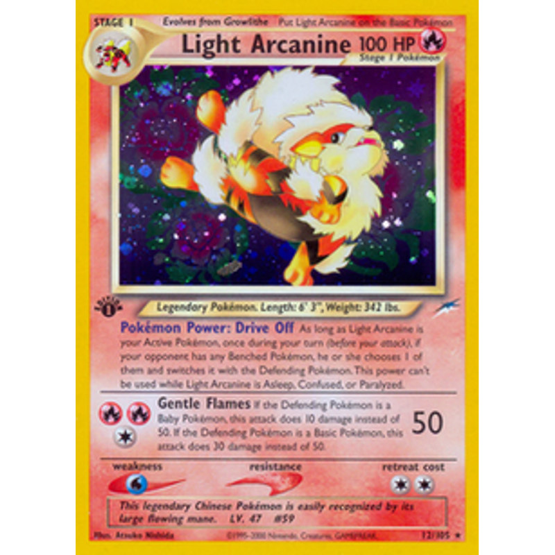 Light Arcanine - Neo Destiny (1st edition)