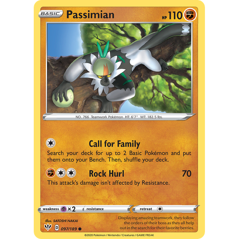 Verified Passimian - Darkness Ablaze Pokemon Cards | Whatnot