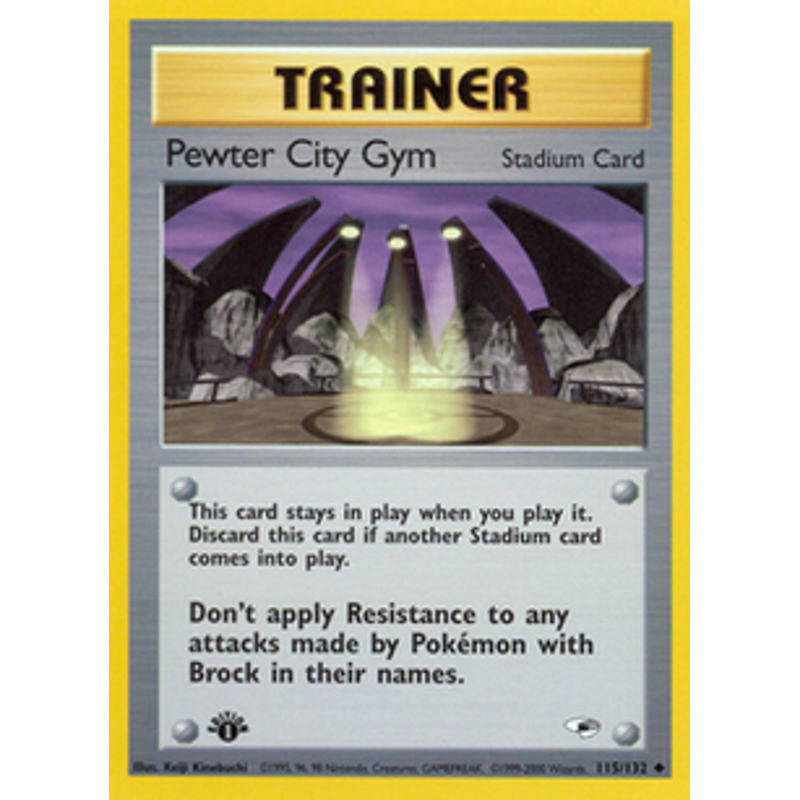 Pewter City Gym - Gym Heroes (1st edition)