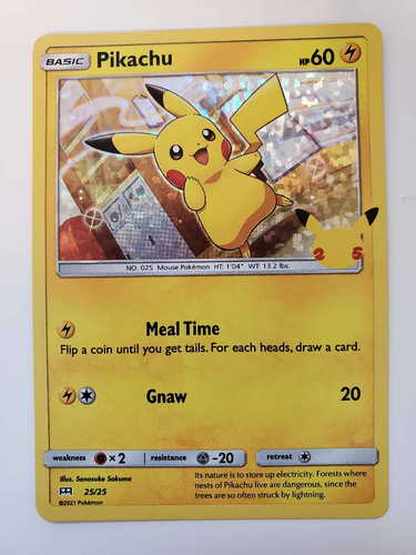 Verified Pikachu McDonald's 25th Anniversary by Pokemon Cards Whatnot