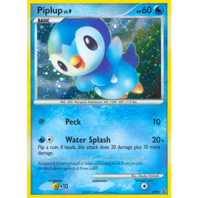 Verified Piplup Dp Black Star Promos Pokemon Cards Whatnot