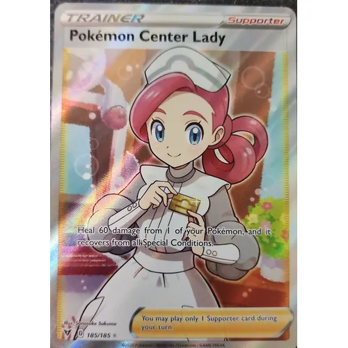 Verified Pokémon Center Lady (Full Art) - Vivid Voltage by Pokemon ...