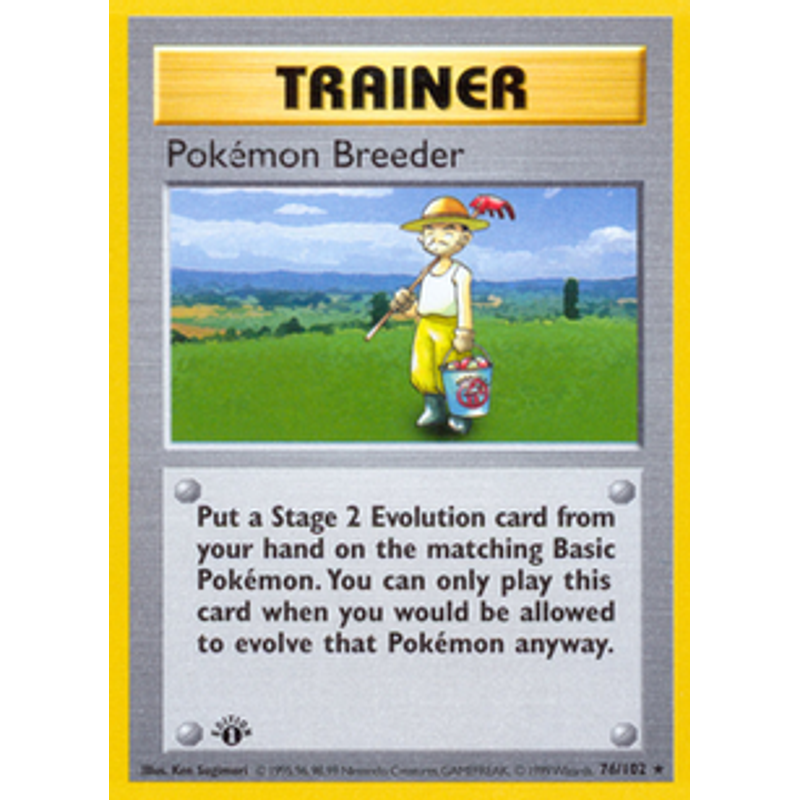 Pokemon Breeder - Base Set (1st edition)