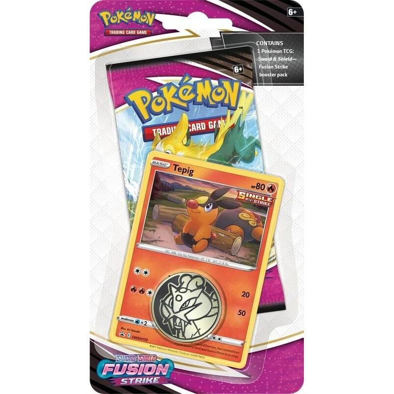 Pokemon Tcg Fusion Strike Single Pack Blister (Tepig)