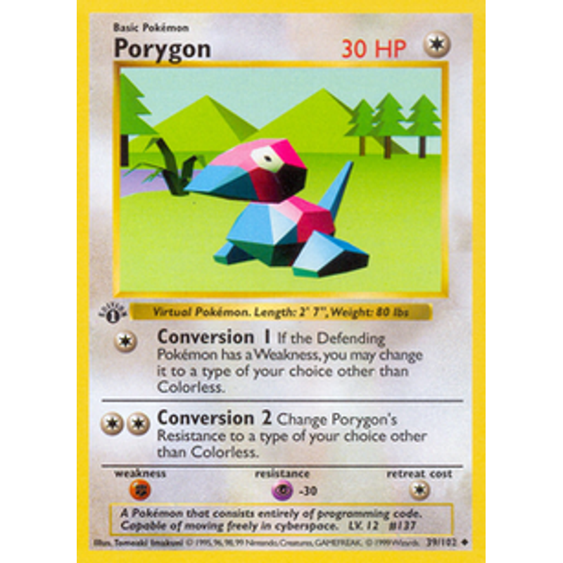Porygon - Base Set (1st edition)