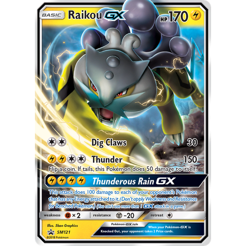 Card Pokemon Raikou Gx