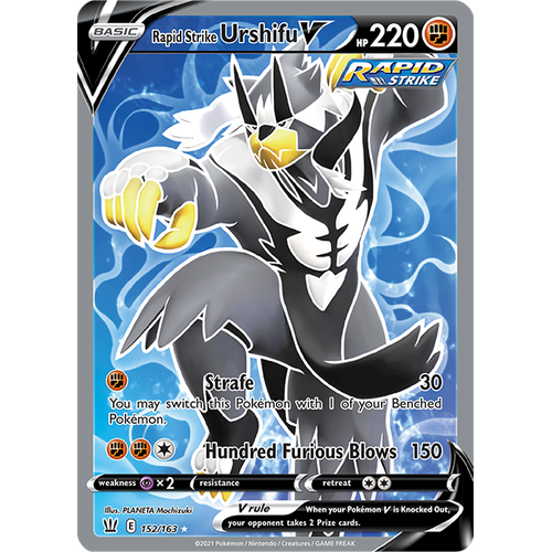 Verified Rapid Strike Urshifu V (Full Art) - Battle Styles by Pokemon ...