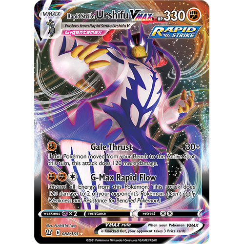 Verified Rapid Strike Urshifu Vmax - Battle Styles by Pokemon Cards ...