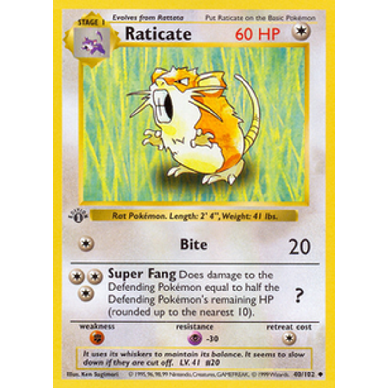 Raticate - Base Set (1st edition)