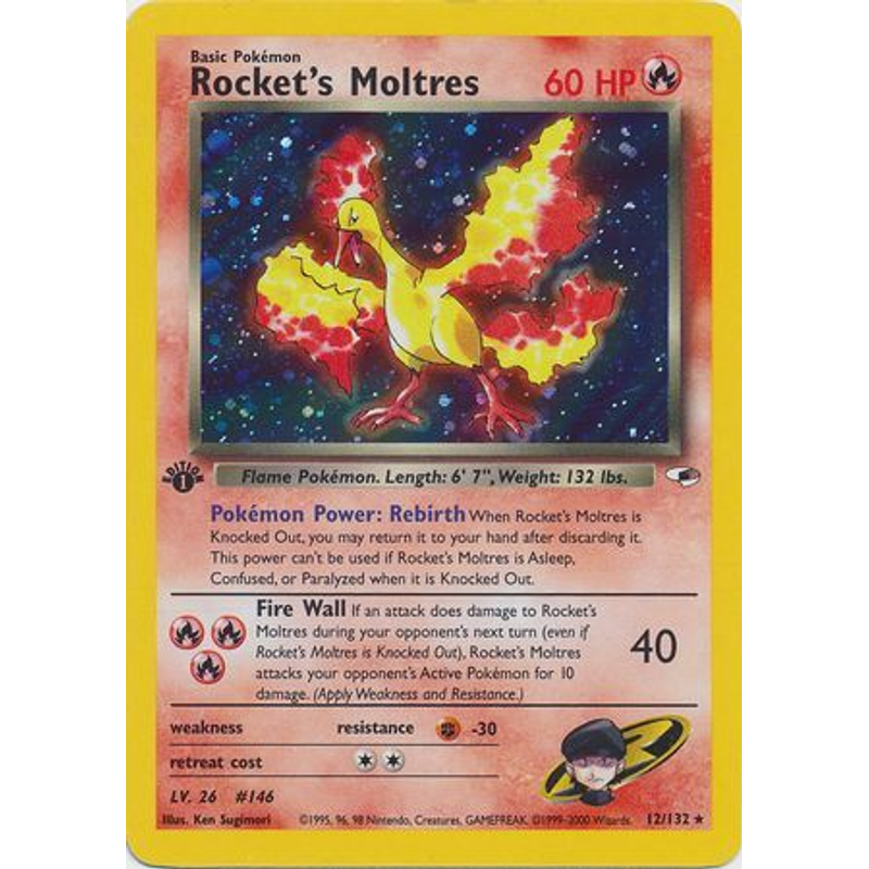 Rocket's Moltres - Gym Heroes (1st edition)