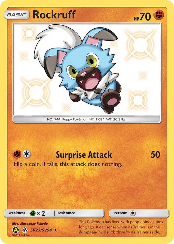 Verified Rockruff Shiny Vault Pokemon Cards Whatnot