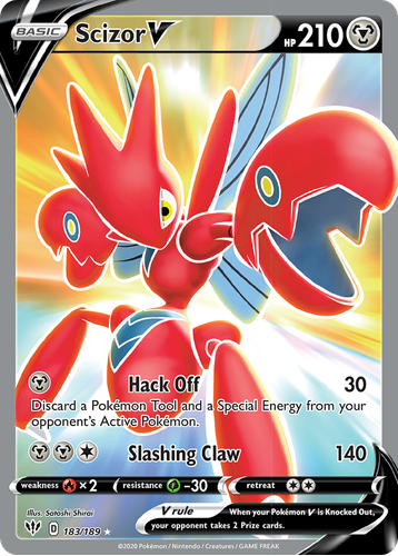 Verified Scizor V - Darkness Ablaze Pokemon Cards | Whatnot